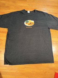 Supreme SS18 Chicken Dinner Tee Black XL 2018 Made in USA Graphic T-Shirt