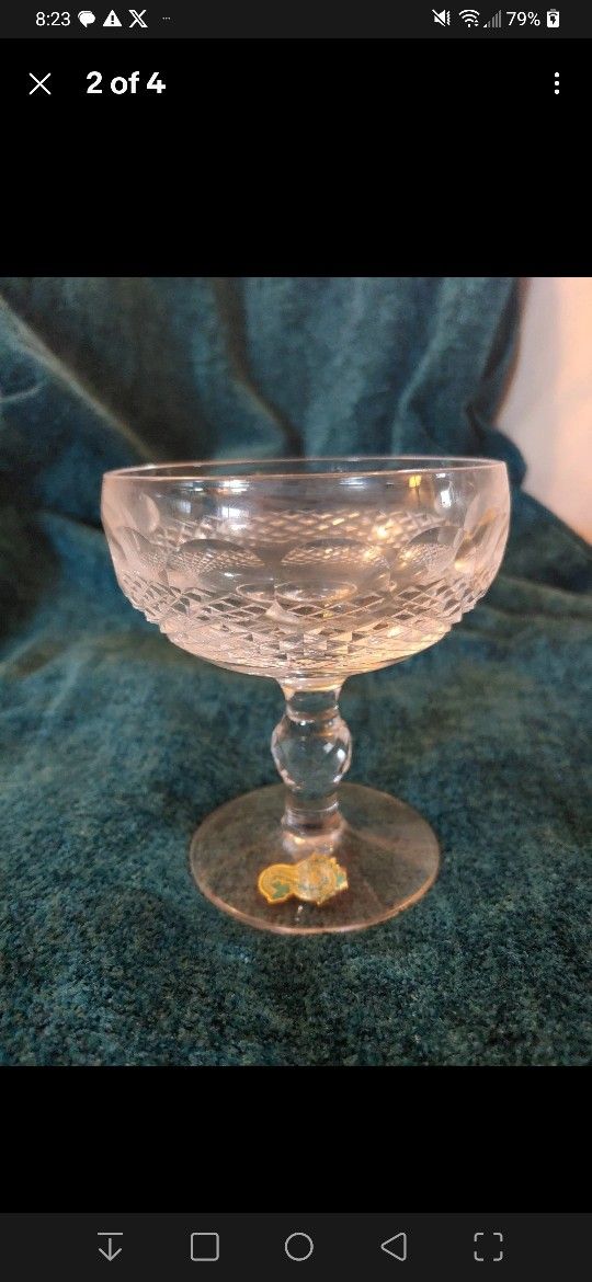 Vintage Waterford Colleen Champagne/ Sherbet Crystal Chalice