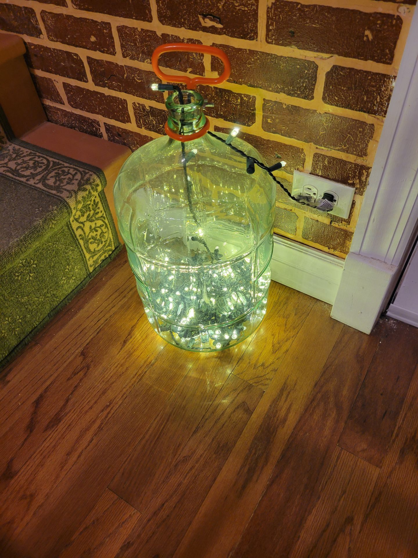 Big Italian glass bottle