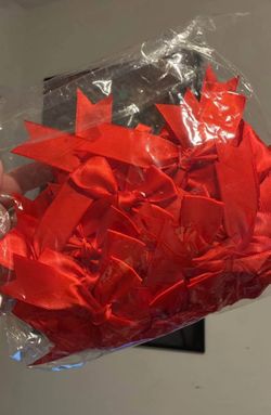 Bag of red bows