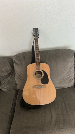 Acoustic Dreadnought Guitar with Strap