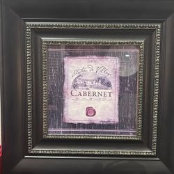 Cabernet Picture with frame 