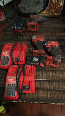 Milwaukee tools and chargers