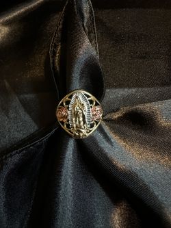 18k Gold Filled Virgin Mary Rose Ring