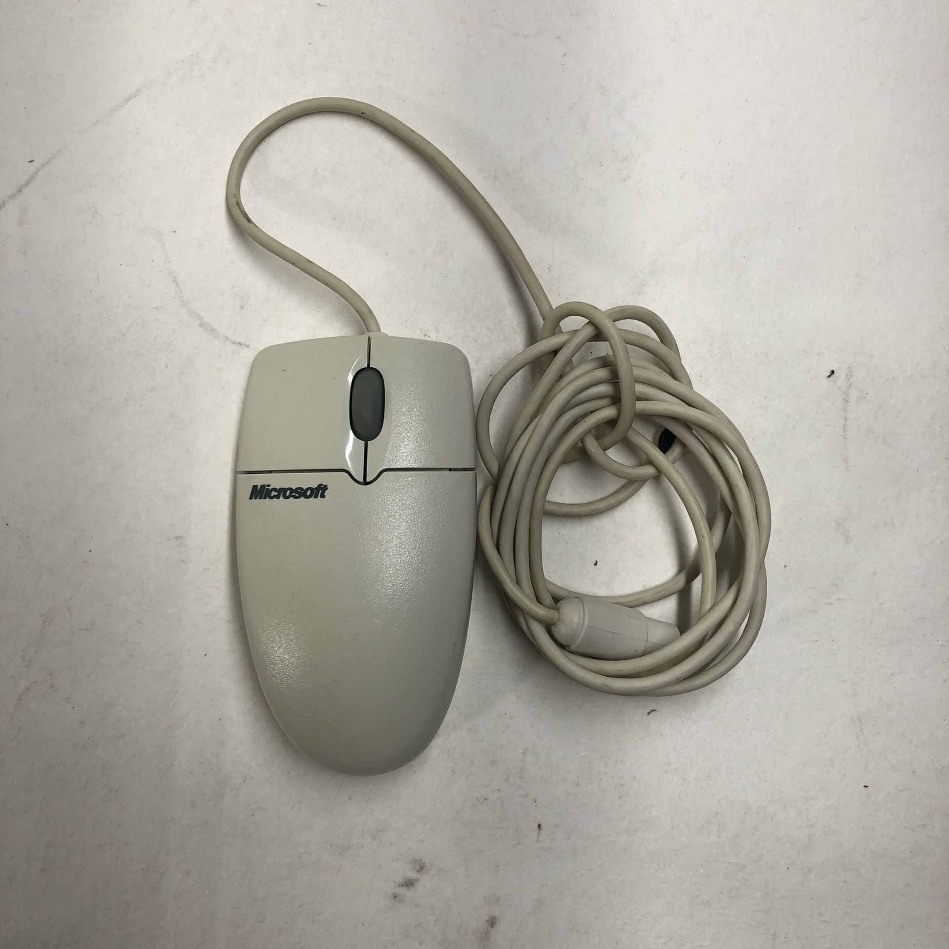 Microsoft Wheel Mouse Serial And Ps/2 Compatible PN X03 53717trackball