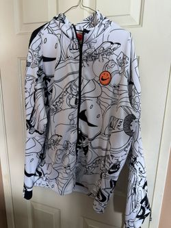 NIKE NSW Tribute HAVE A NICE DAY Black White Track Zip Jacket