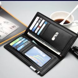 Compact Soft Leather Credit Card Men And Women Long Wallet 