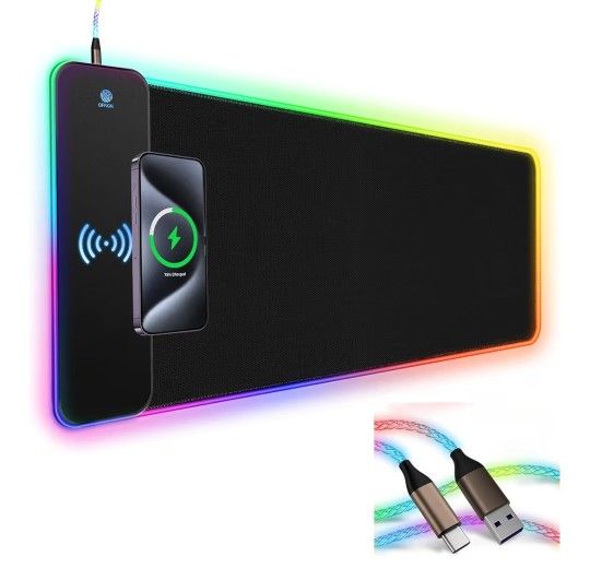 RGB Gaming Mouse Pad Wireless Charging