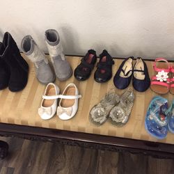 8 TODDLER GIRL PAIRS OF SHOES FOR ONLY $10 !