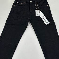 Purple Jeans Black Size 28 Slim Fit