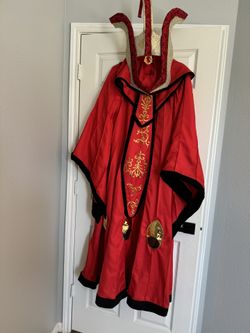 strapless open back dress Star Wars Padme Amidala Flame Colored Robes Cosplay Costume main image 0