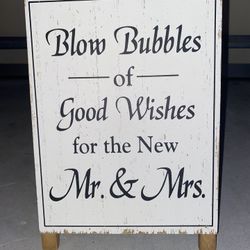 Bubbles sign 