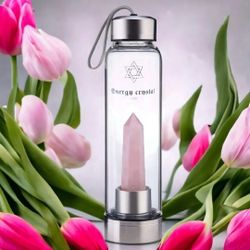 Wholesale Energy Crystal Water Bottle in Variety Colors with Retail "Star of David" Packaging. (NEW)