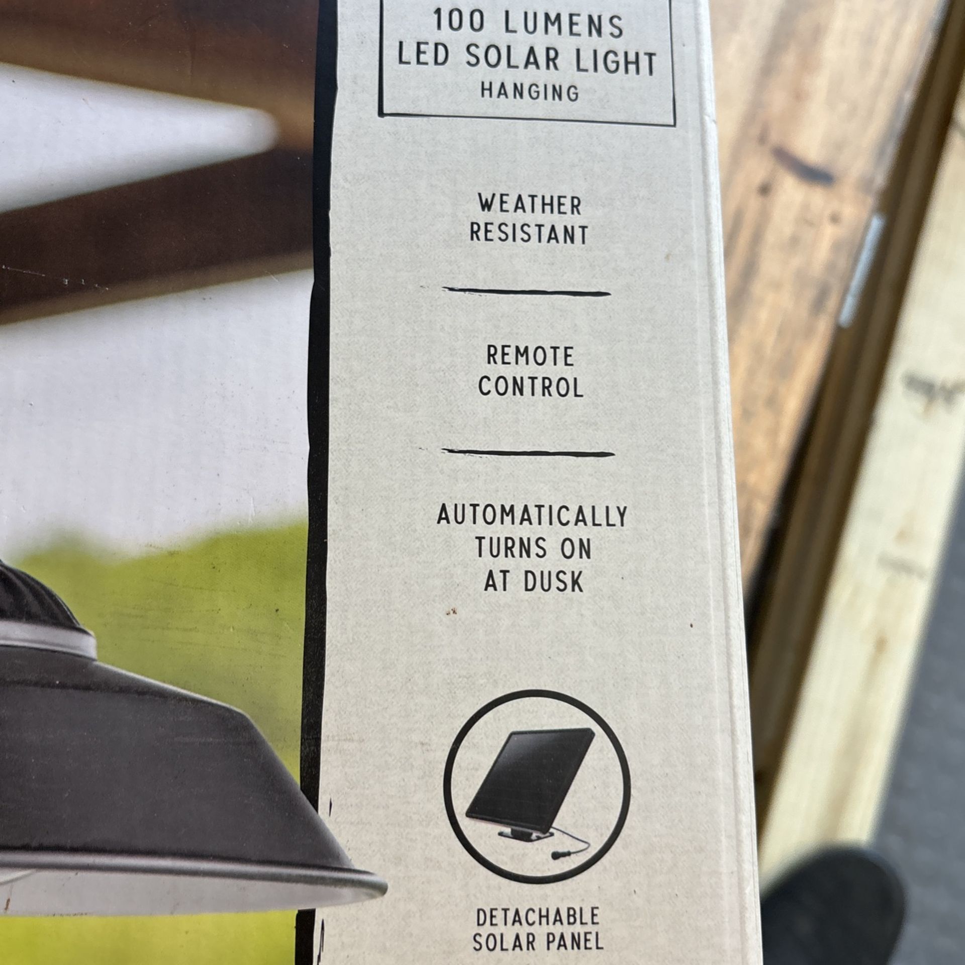 Solar power outside lights two of them