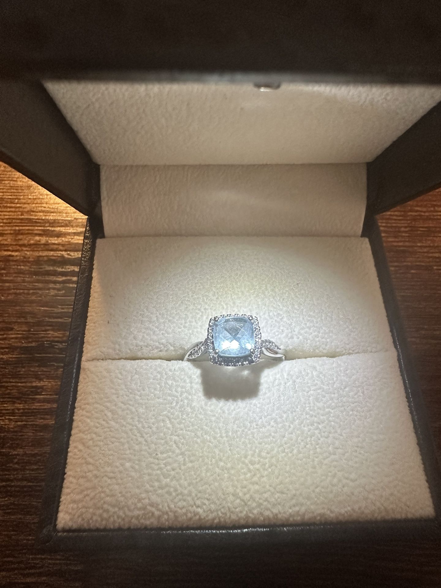 Aquamarine Engagement Ring