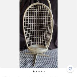 Vintage Hanging Mid Century Egg Swinging Chair