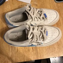 Air Force Nike White And Like Cyan Size 7