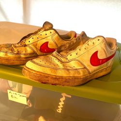 Nike Air Force 1 White/Red Men’s Sneakers (Size 12)