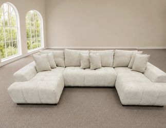 U Shaped SAND SECTIONAL π€ Seccional Beige π€