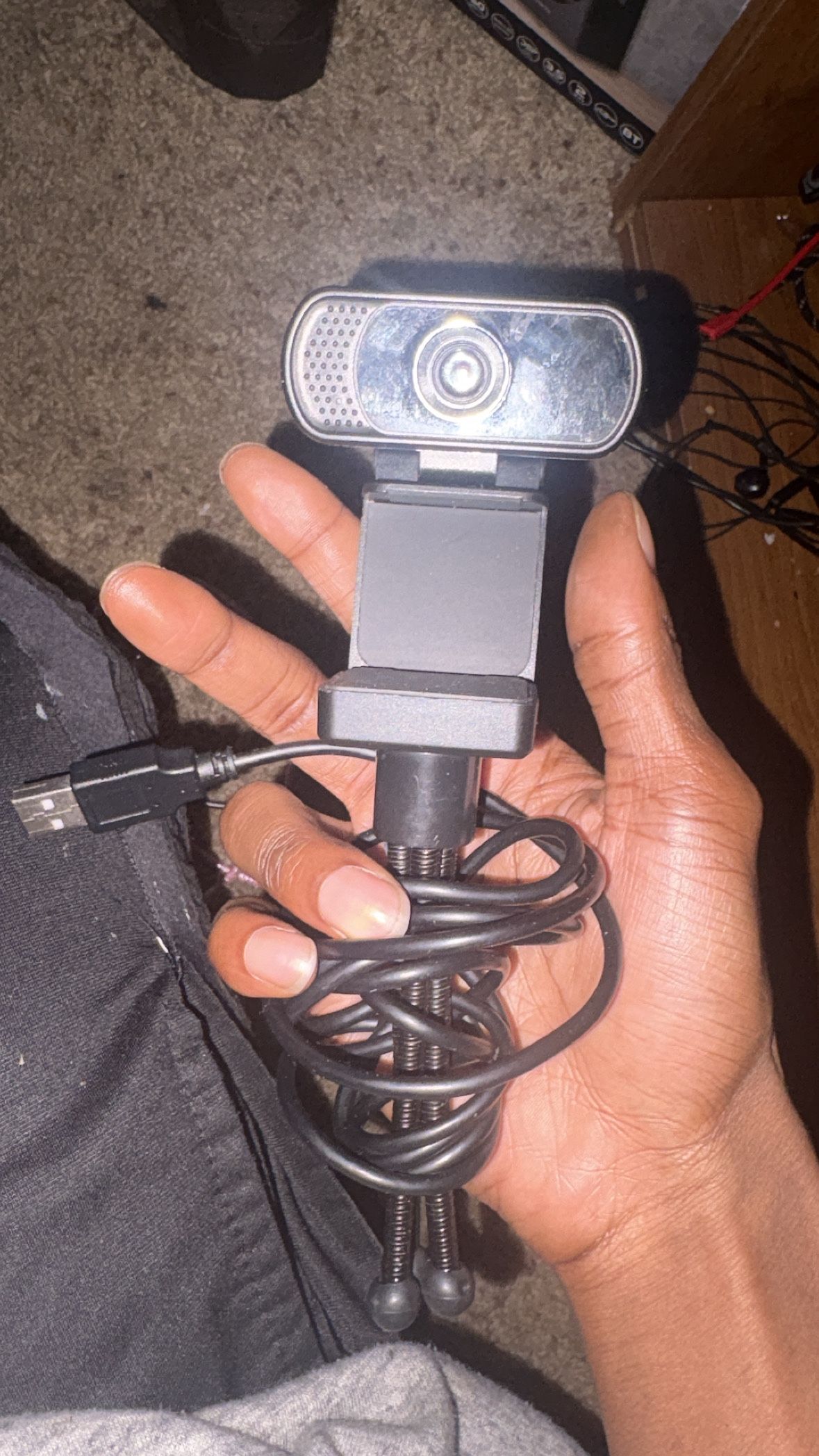 HD Webcam 1080P with Privacy Shutter and Tripod Stand