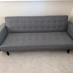 Living Spaces Gray Sofa Sleeper