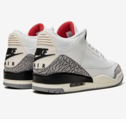 Nike Air Jordan Re-Imagined 3 Size 10.5 White Cement