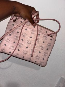 MCM Pink Monogram Crossbody Bag