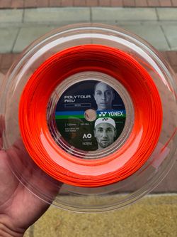 Unused Yonex POLYTOUR REV 125 16L 200m Reel – Bright Orange