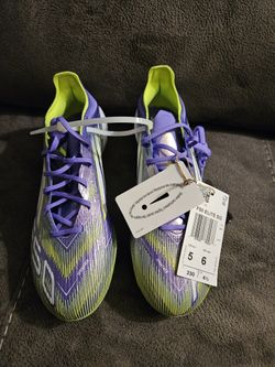 New DS Adidas F50 Elite SG size 5 Purple Rush/Lemon Soccer Cleats JH7633 OBO