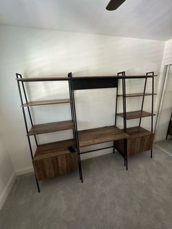 Walker Edison 3 piece set office desk