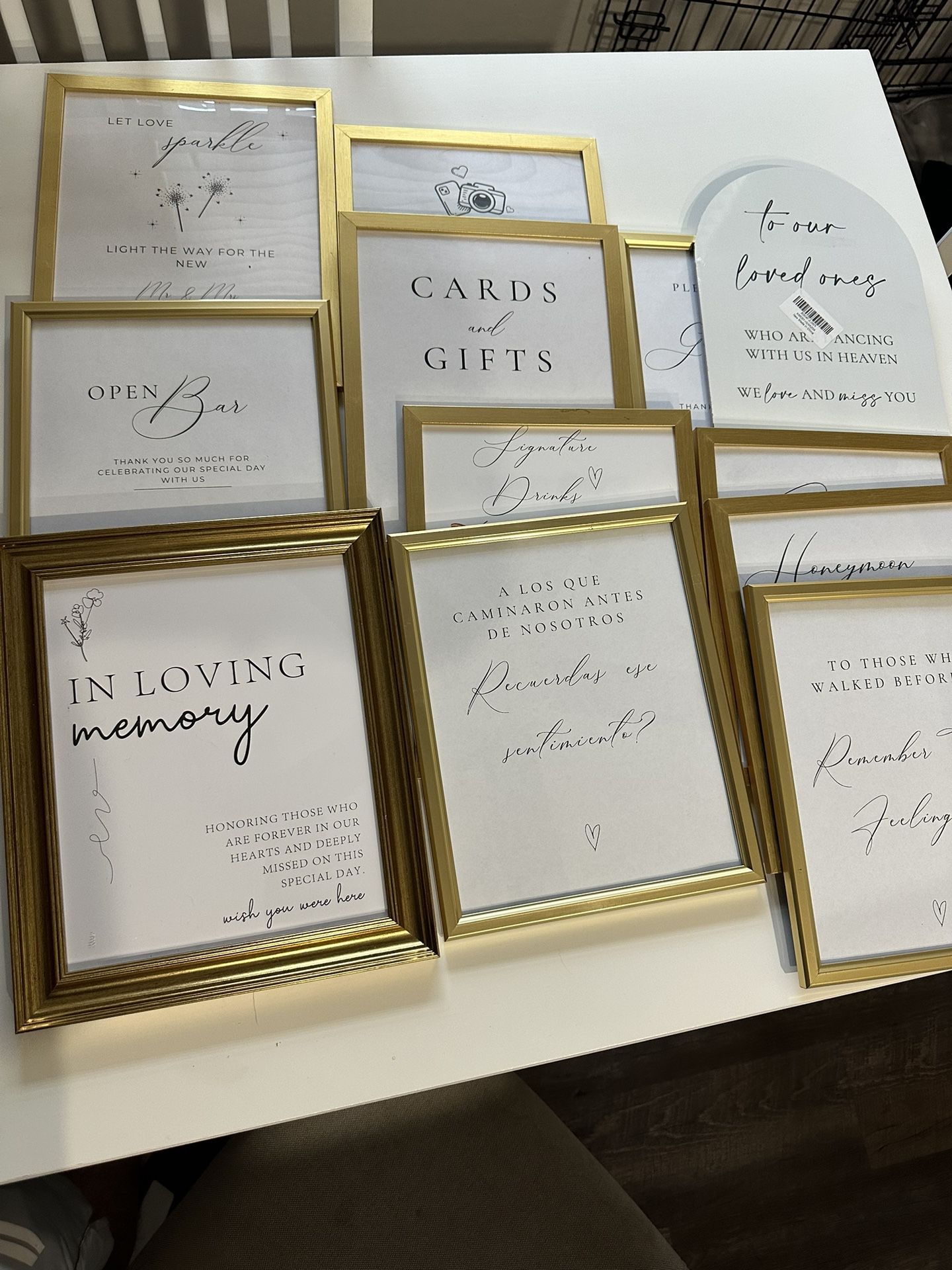 Gold Frames 8 X 10