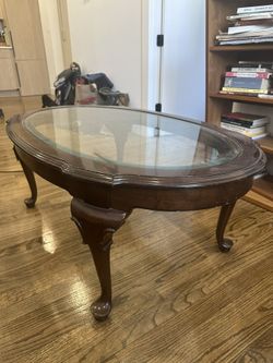 Vintage Glass Coffee Table