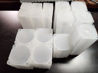 Square Archival Plastic Coin Tubes Lot Of 16 Assorted Storage Tubes
