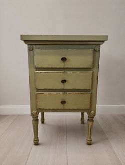 Vintage Style 3-Drawer Accent Table / Nightstand – $35