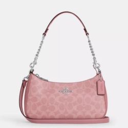 NWT Coach Teri Shoulder Bag In Signature Canvas