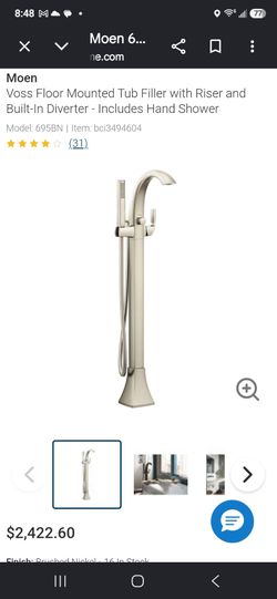 Moen floor mounted tub filler