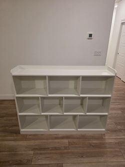 White Cube Storage Bookcase Shelf Unit
