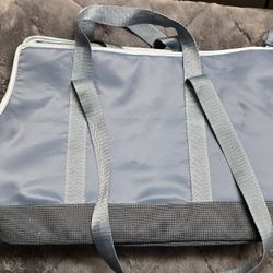 Top Paw Everyday Dog Carrier Bag. Teal/ Grey