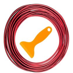 Metallic red decorative car trim for $4