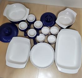 Roshco Cobalt Blue Ceramic Bakeware