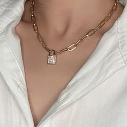 Lock Charm Necklace 