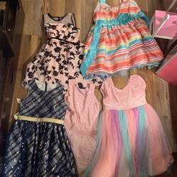 Lot Size 6 Girls Easter Dresses 