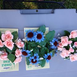 3 Flower Covers, New
