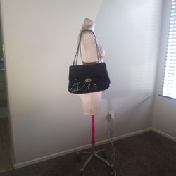 A Beautiful Quilted Black Purse