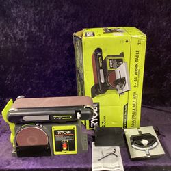 🧰🛠RYOBI Corded 4”x 36” Belt and 6” Disc Sander-LIGHTLY USED/NEW COND!-$105!🧰🛠