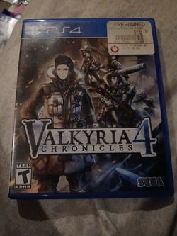 PS4 Game Valkyria Chronicels 4