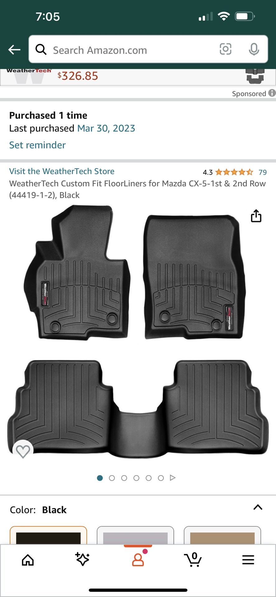 Weather Tech Floor Mats For Mazda Cx5