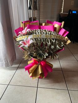 Custom $100 Money Bouquet