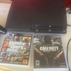 PS3 Slim 120 Gig W Games Ans Control