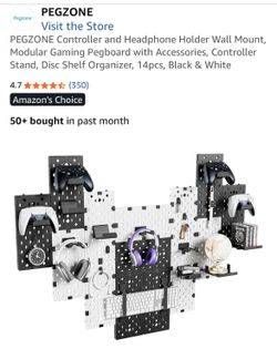 PEGZONE Controller And Headphone Holder Wall Mount